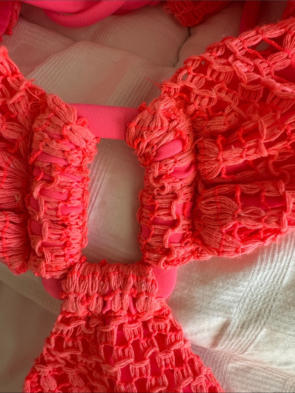 PatBO Resort Crochet Cutout Maxi Dress Coral Size 6 - Picture 8 of 11